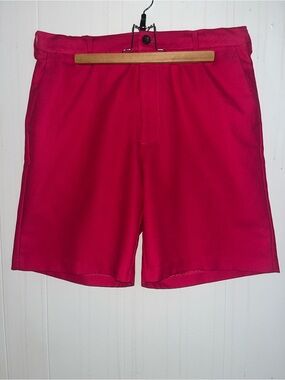 Chaps Men's Vibrant Magenta Flat-Front Shorts